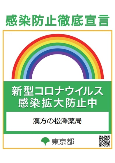 当店は感染防止対策薬局です。